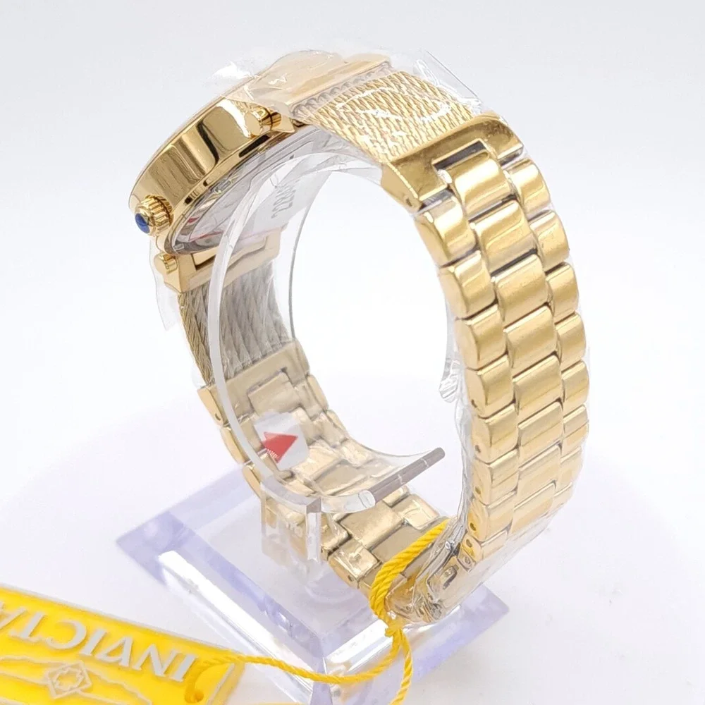 Invicta Angel Eterna 28918 Womens Watch Gold Crystal Bezel 36mm Quartz NEW